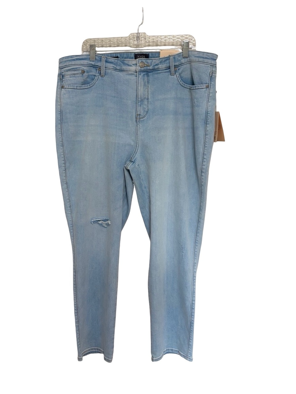 NEW NYDJ Stella Relaxed Tapered Ankle Jeans in Estrella Light Wash - Size 18 - Picture 1 of 10